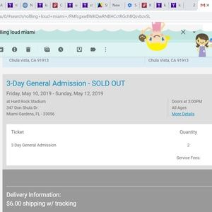 ROLLING LOUD MIAMI 19" TIX ON SALE NOW ( 1 GA PASS